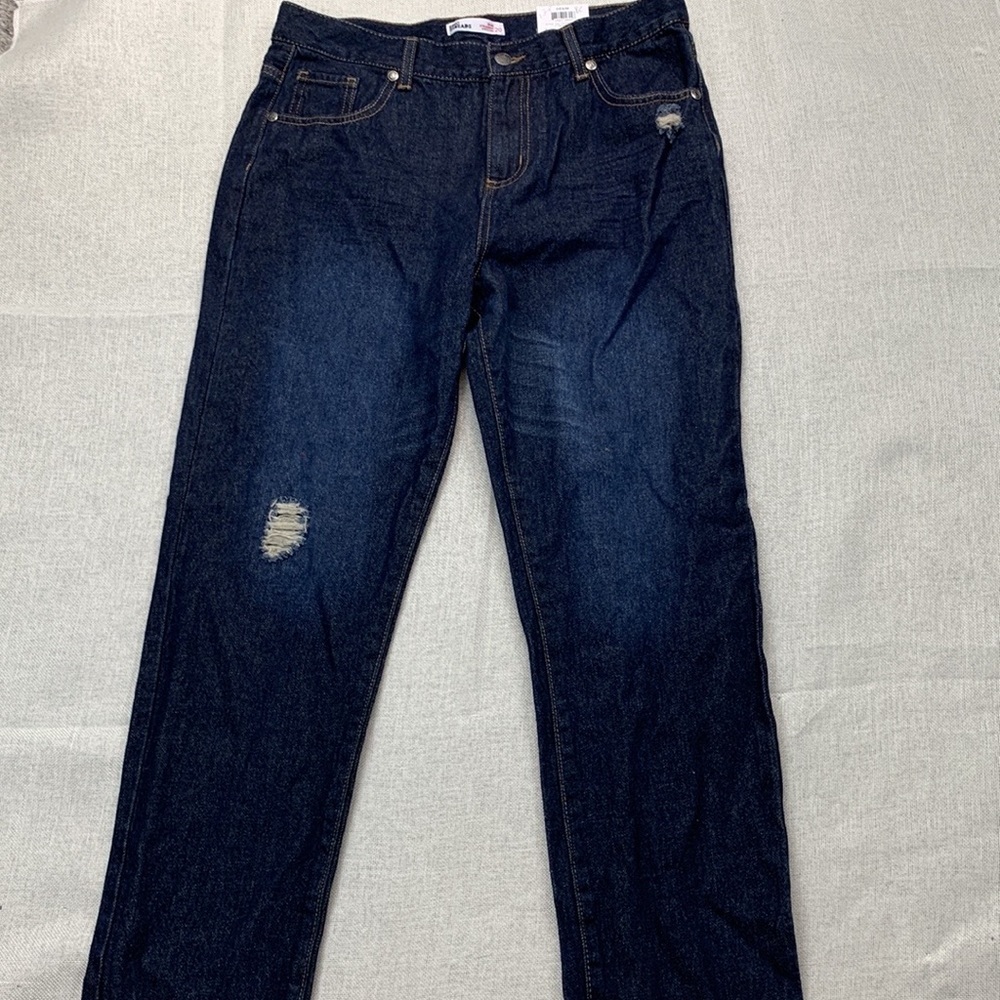 Epic Threads Big Boys Rip and Repair Slim Straight Denim Jeans Size 8 - Picture 2 of 11